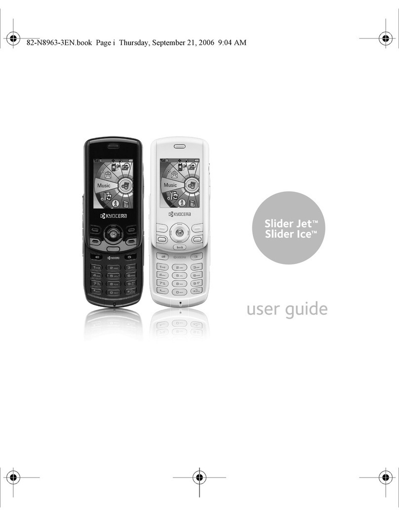 Kyocera Slider Jet KX18 user guide