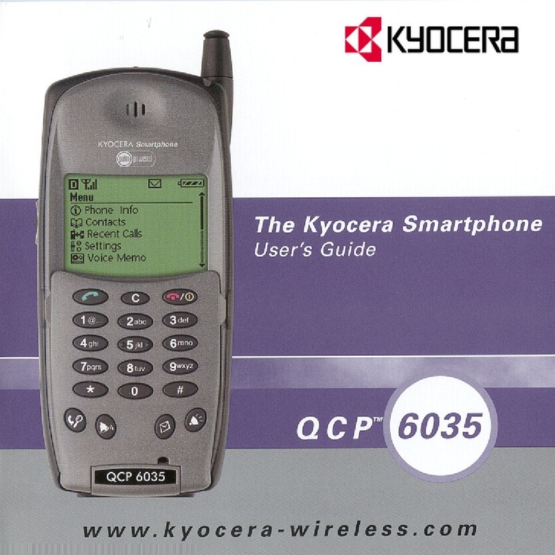 Kyocera 6035 - QCP Smartphone - CDMA User manual