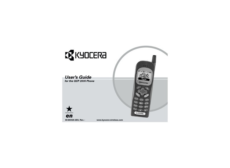 Kyocera 2035 - QCP Cell Phone User manual