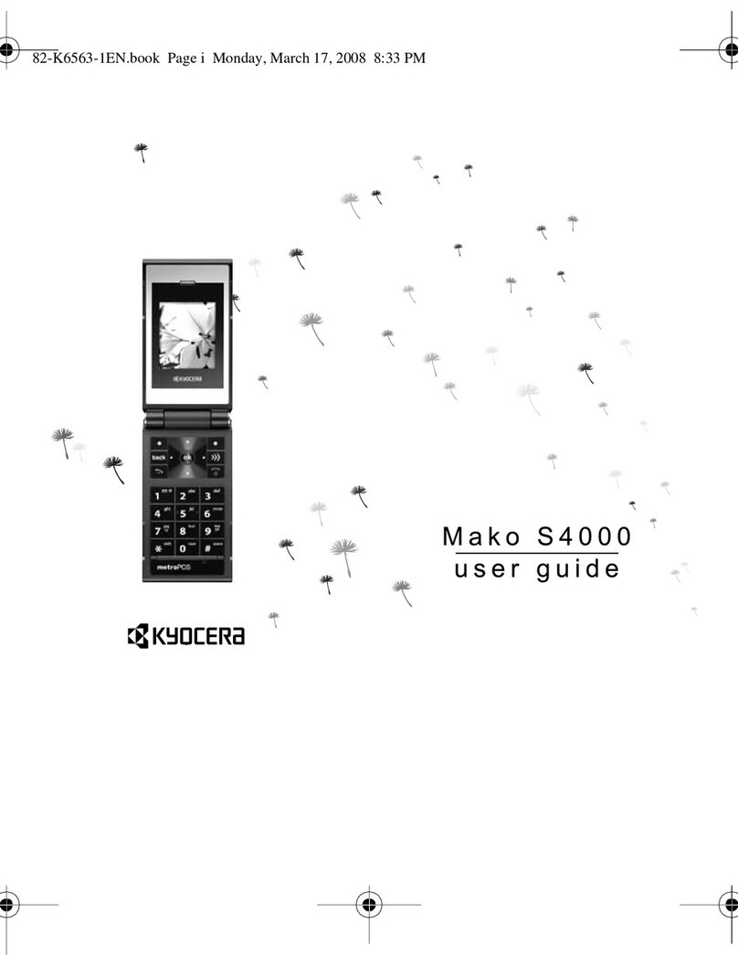 Kyocera Mako S4000 User manual Kyocera Mako S4000 User manual