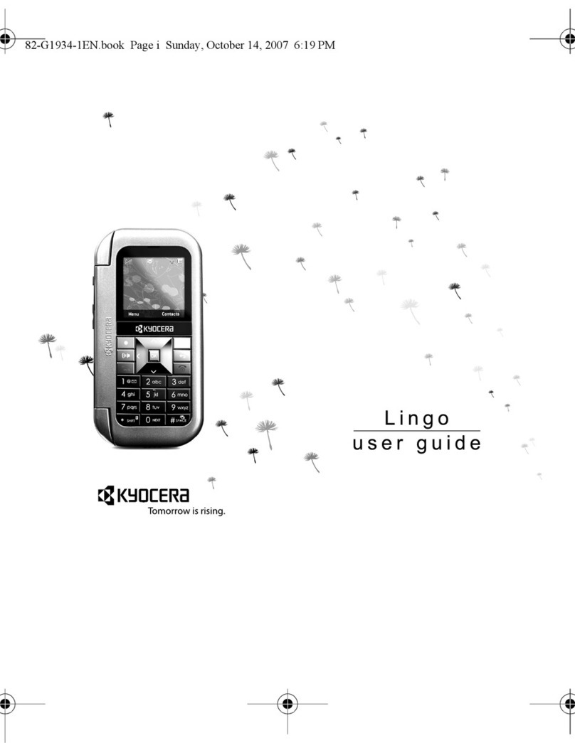 Kyocera Lingo M1000 User manual