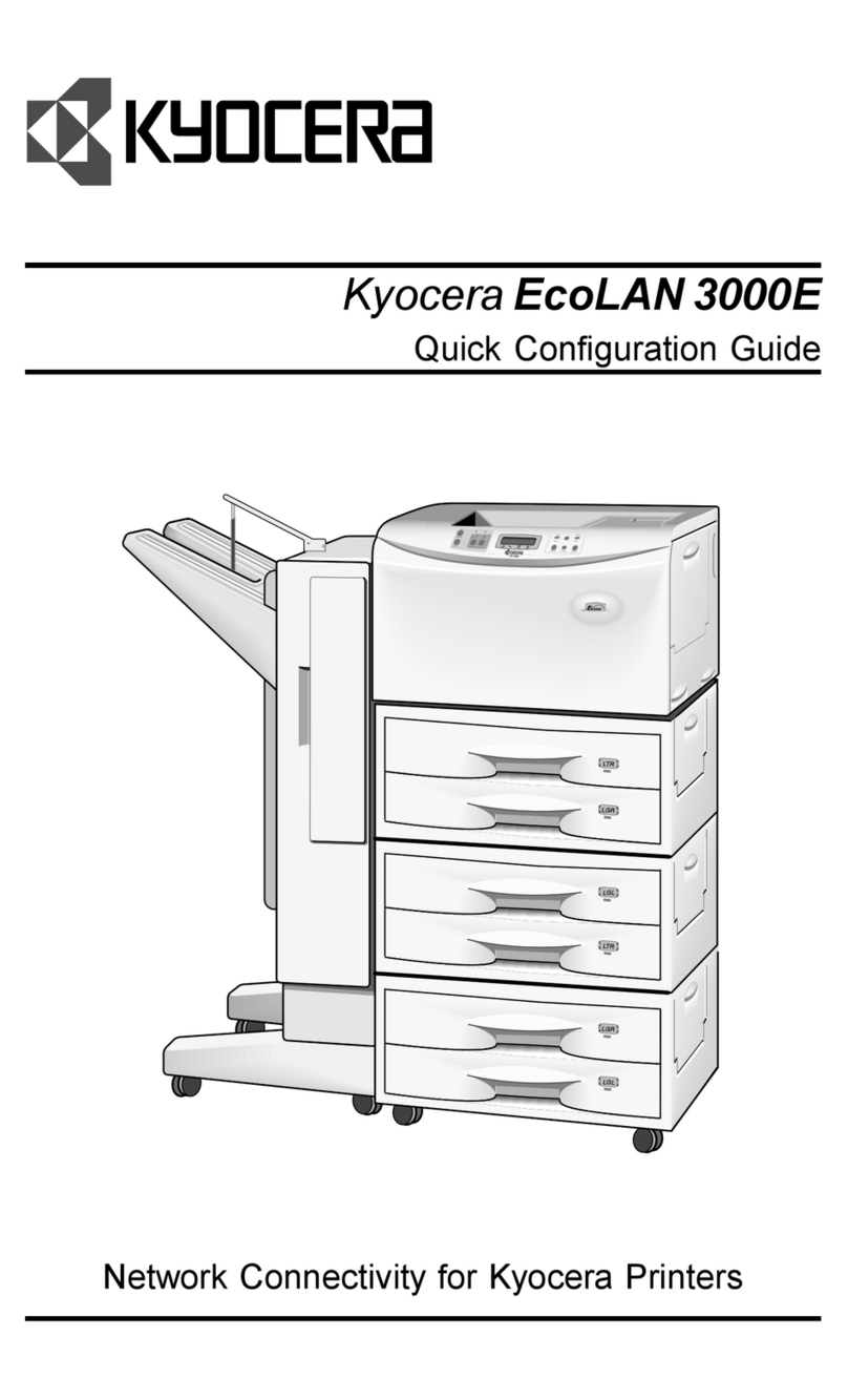 Kyocera EcoLAN 3000E Quick configuration guide