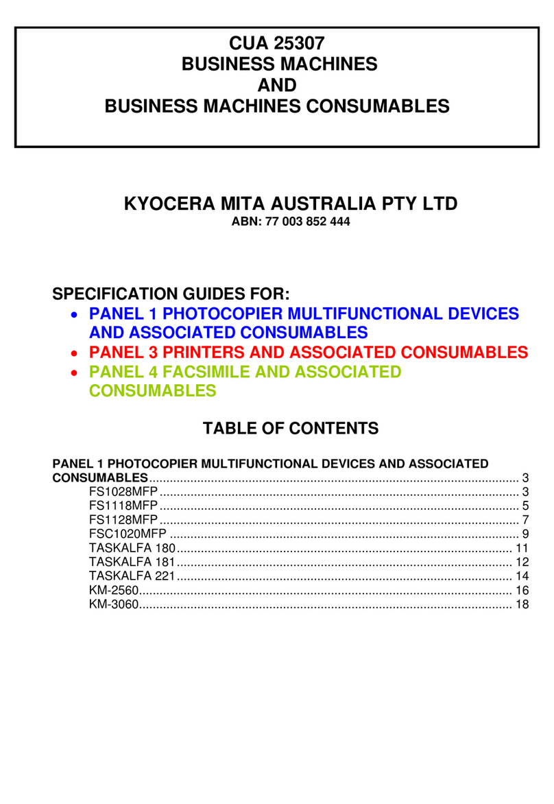 Kyocera CUA 25307 User manual