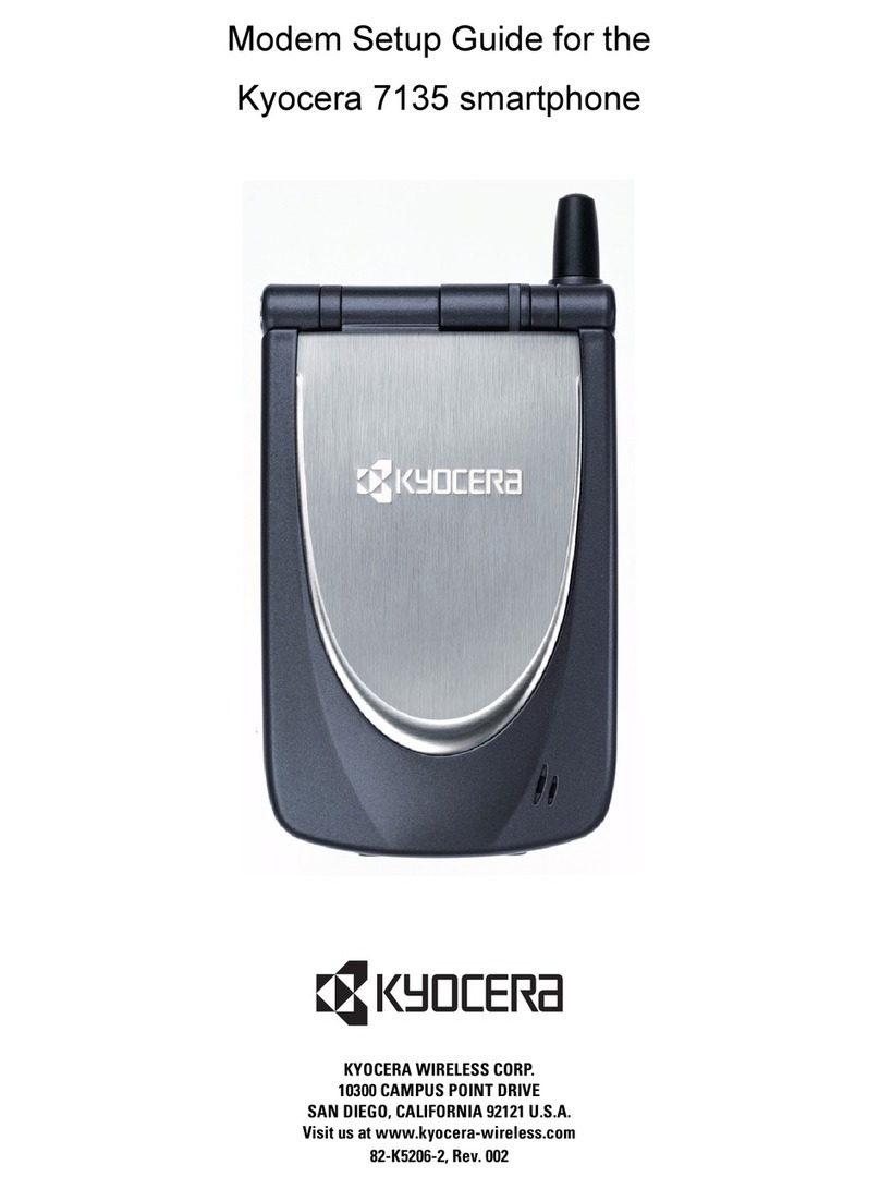 Kyocera 7135 - Smartphone - CDMA2000 1X User manual