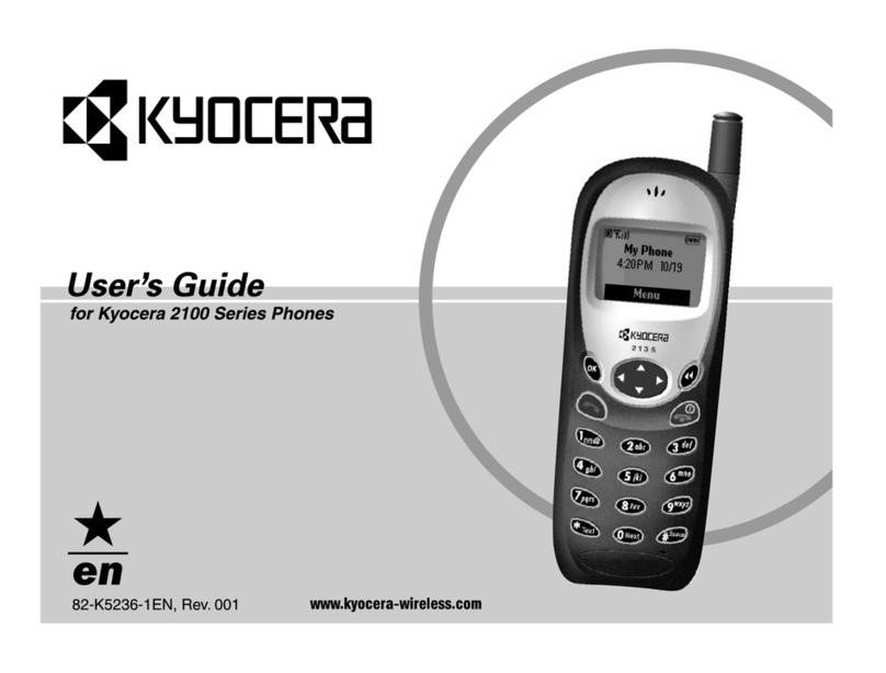 Kyocera 2100 Series User manual