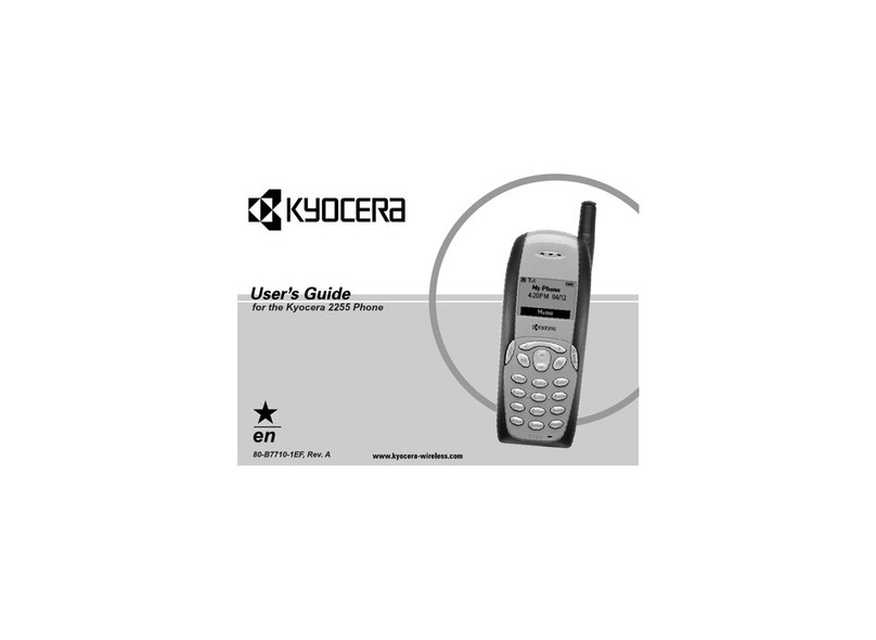 Kyocera 2255 User manual