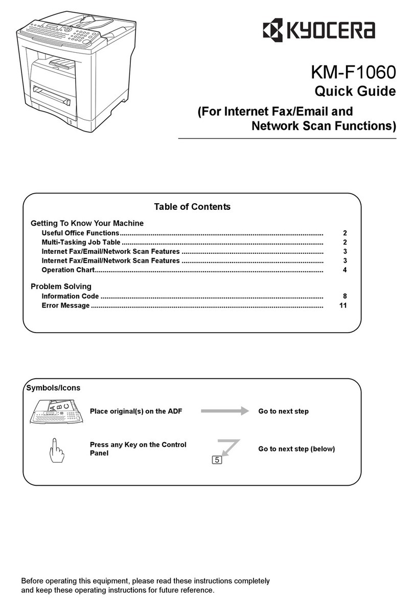 Kyocera KM-F1060 User manual