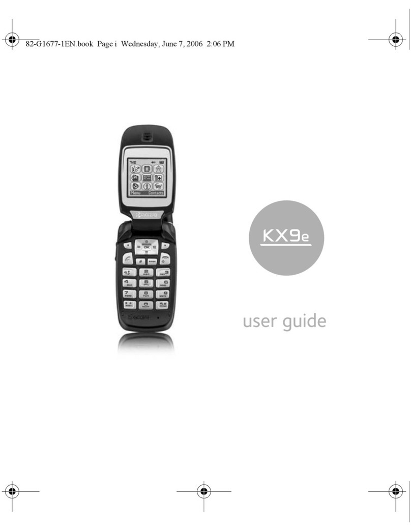 Kyocera KX9e User manual