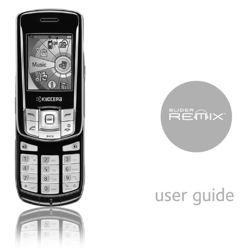 Kyocera KX5 - Slider Remix Cell Phone 16 MB User manual