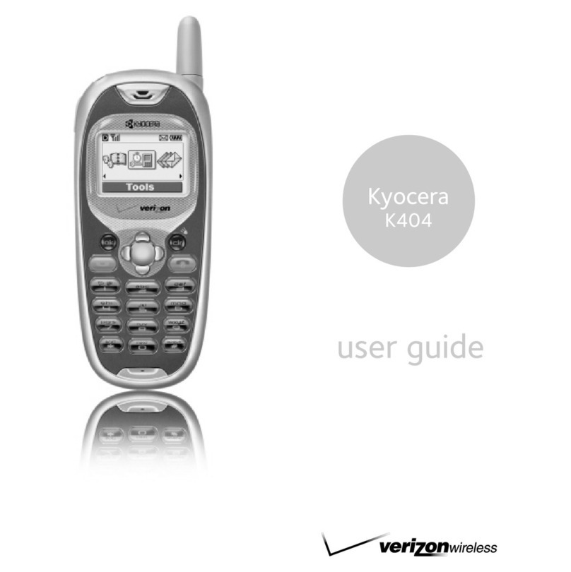 Kyocera Rave K404 User manual