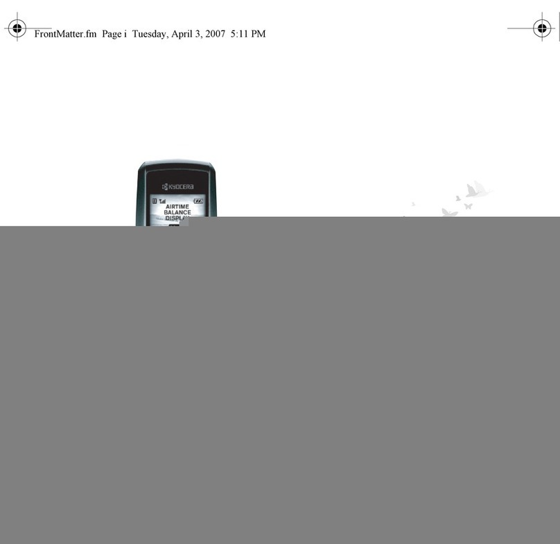 Kyocera K126C User manual