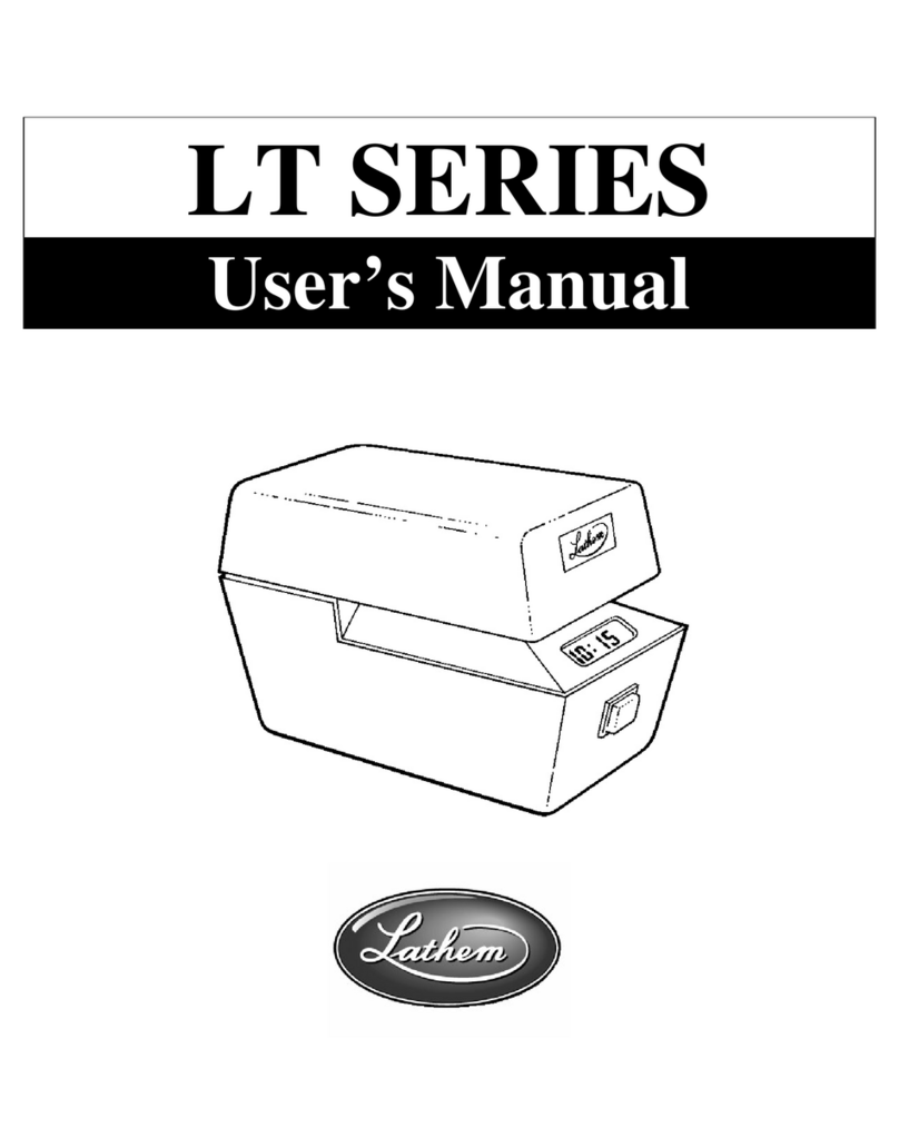 Lathem LT Series user manual