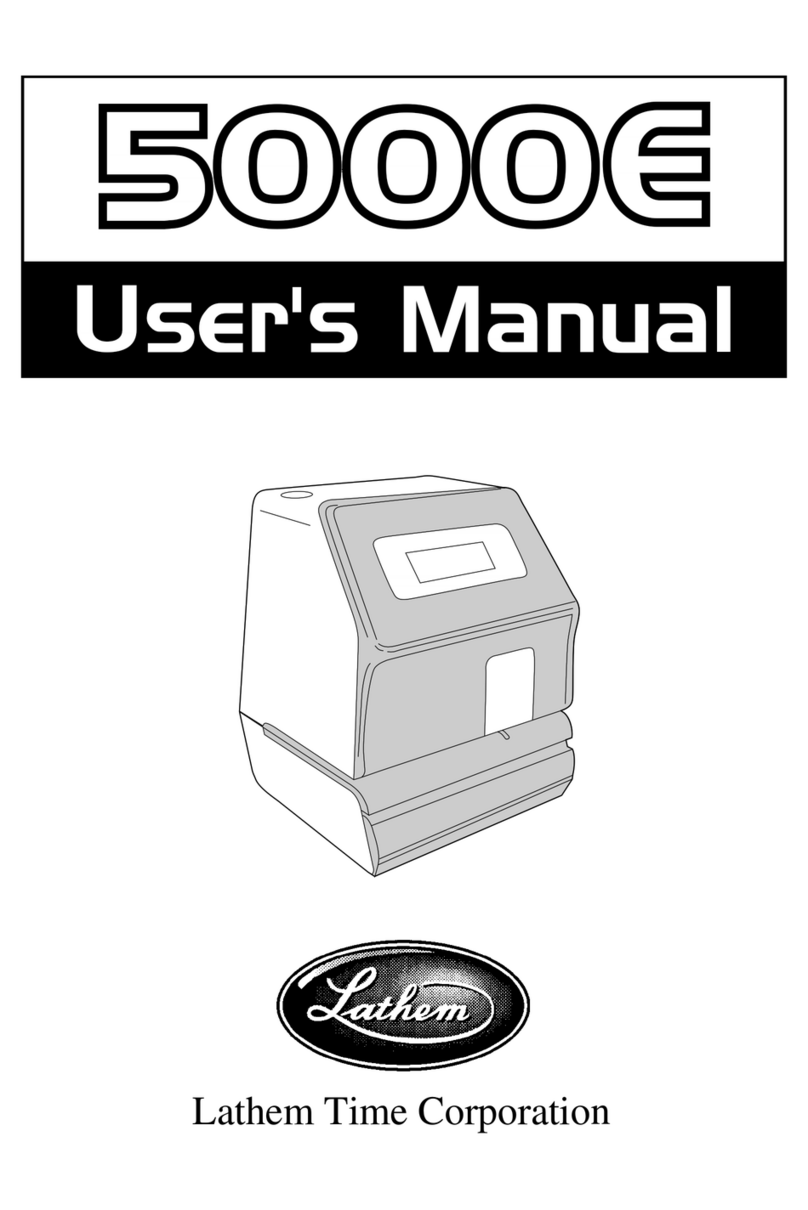 Lathem 5000E user manual