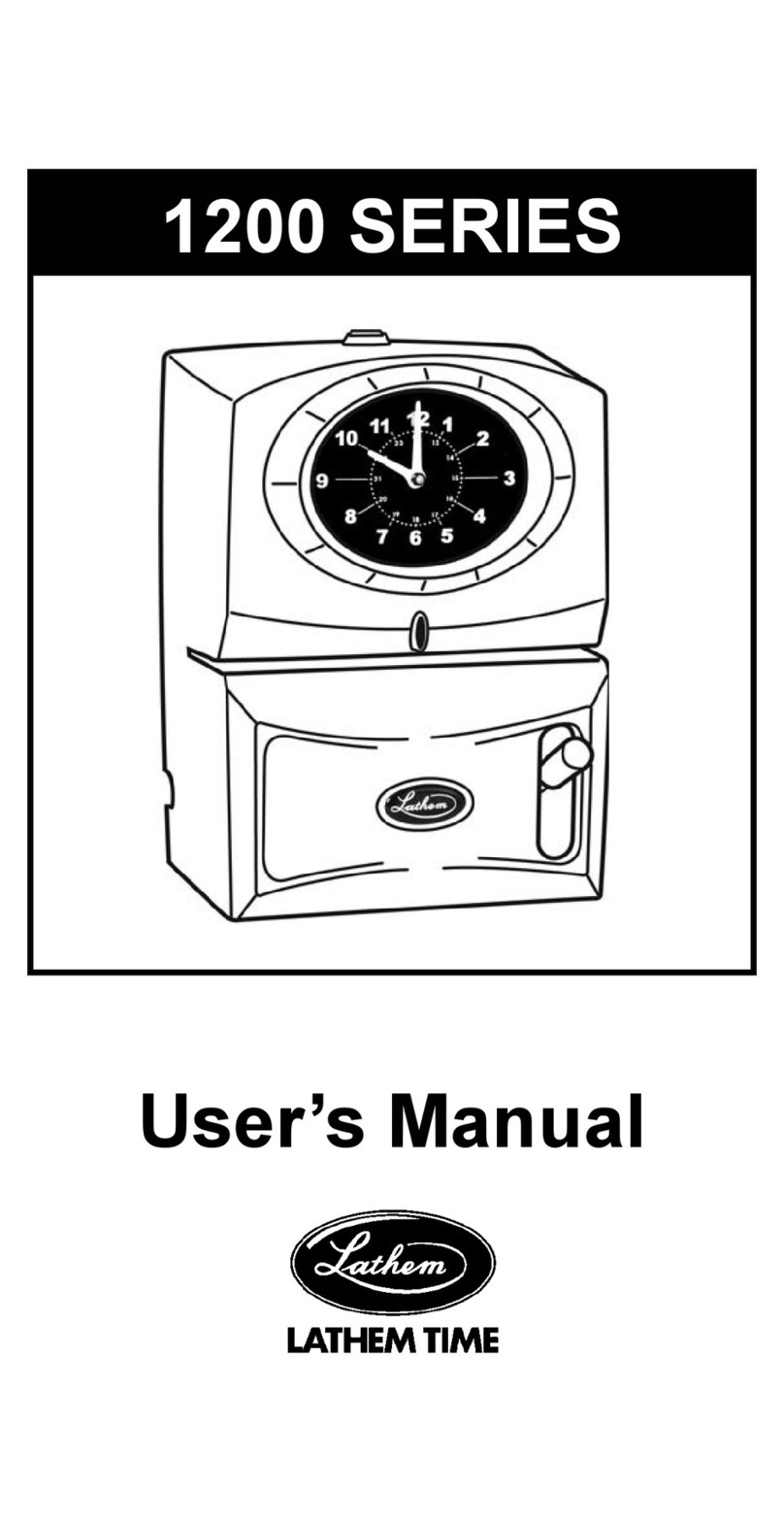 Lathem 1200 Series User manual