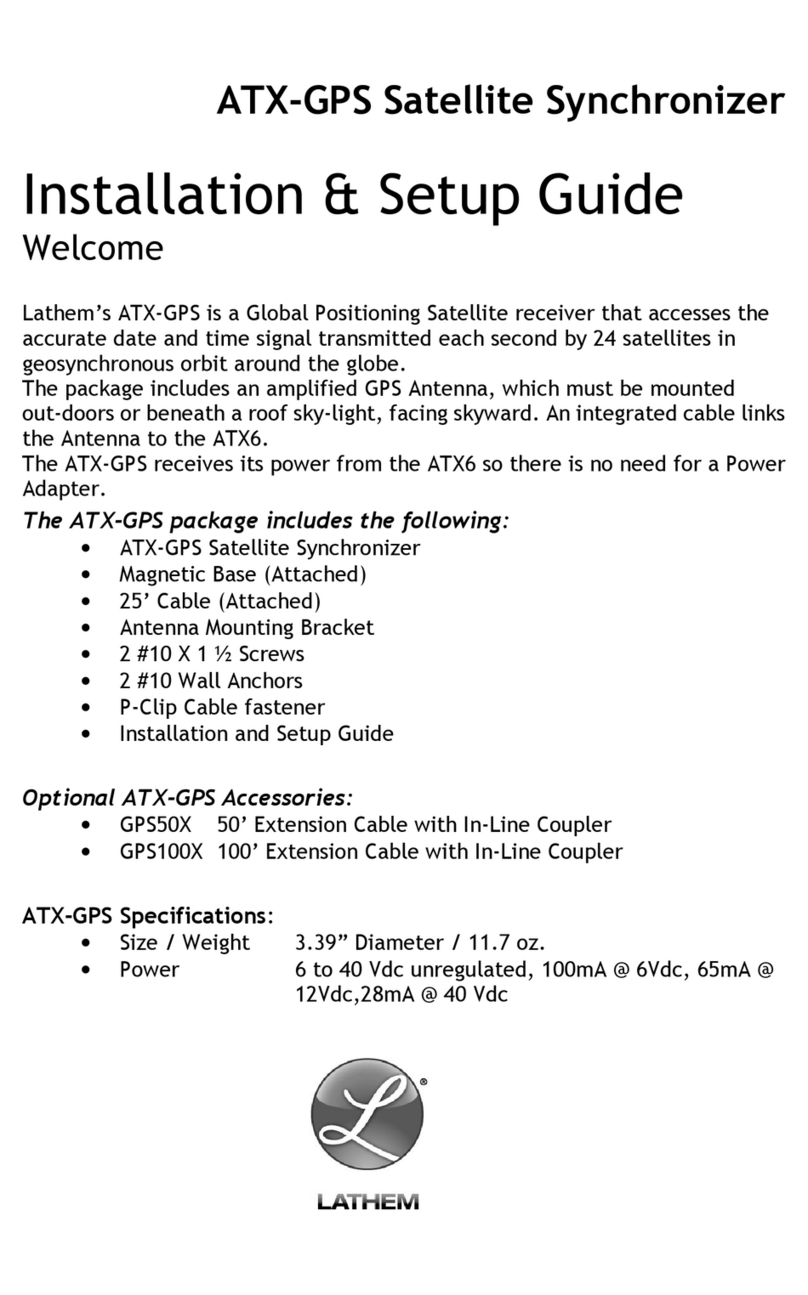Lathem ATX-GPS Installation & setup guide