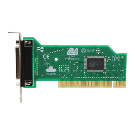 Lava Parallel-PCI/LP Card User manual