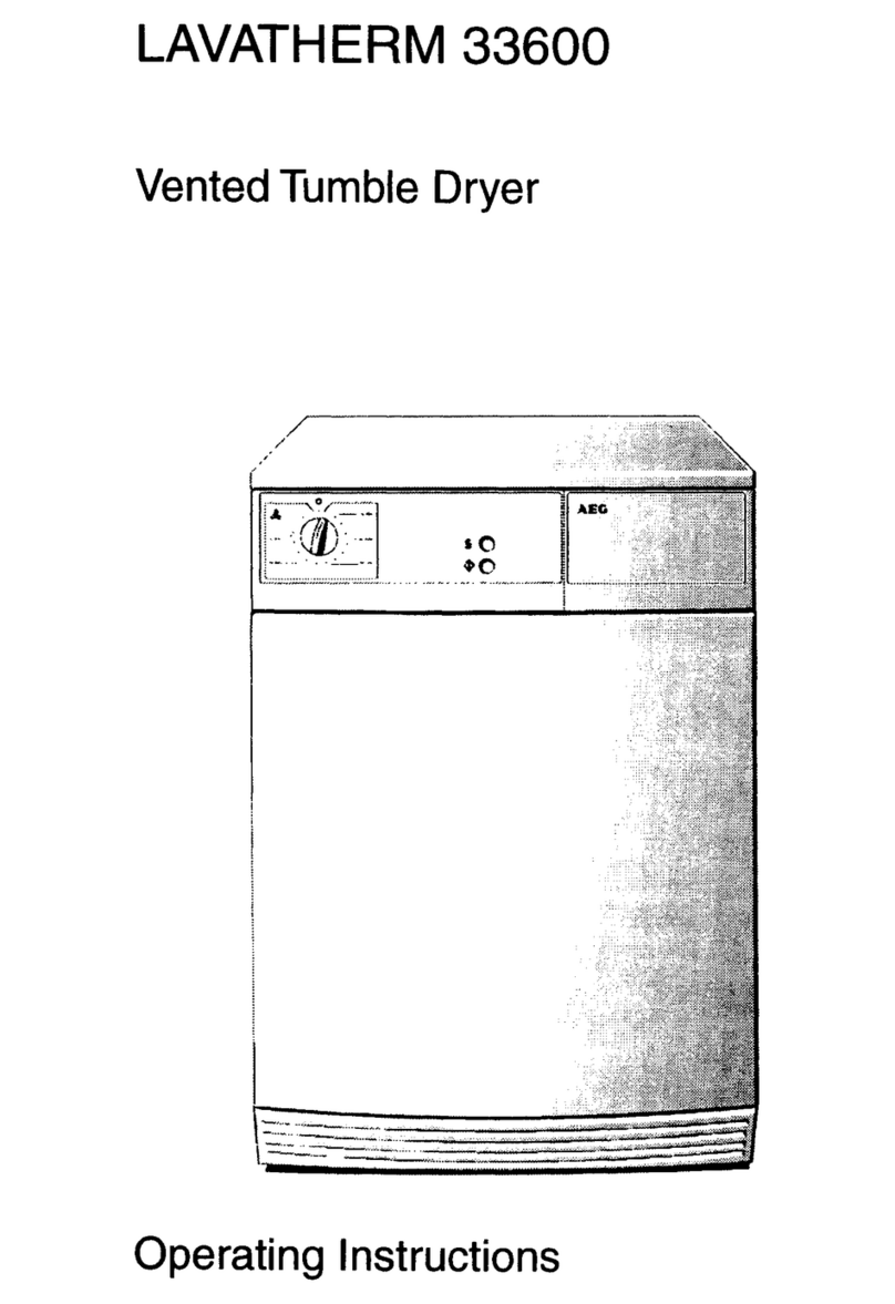 AEG LAVATHERM 33600 operating instructions