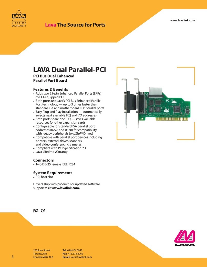 Lava LAVA Dual Parallel-PCI datasheet