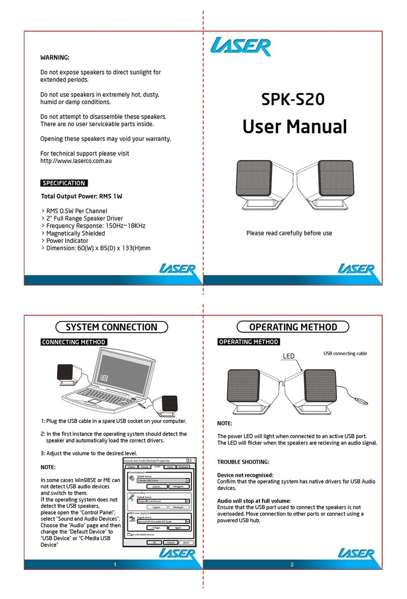 Laser SPK-S20 user manual
