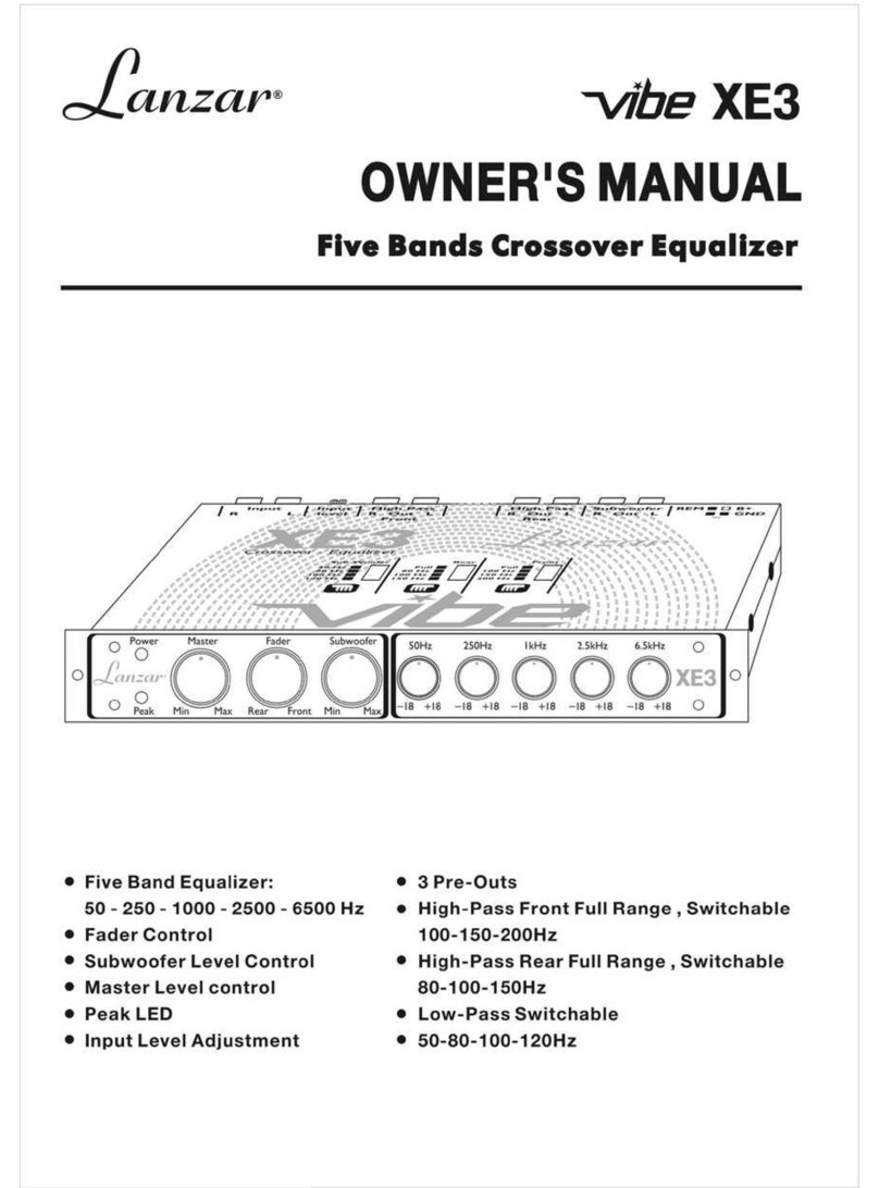 Lanzar VIBE XE3 User manual