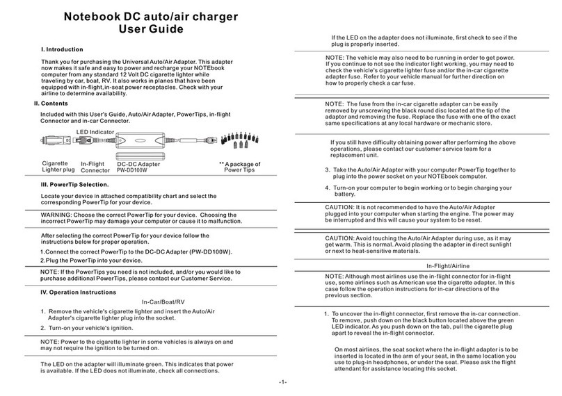Laser PW-DD100W User manual