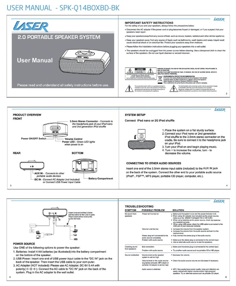 Laser SPK-Q14BOXBD-BK user manual