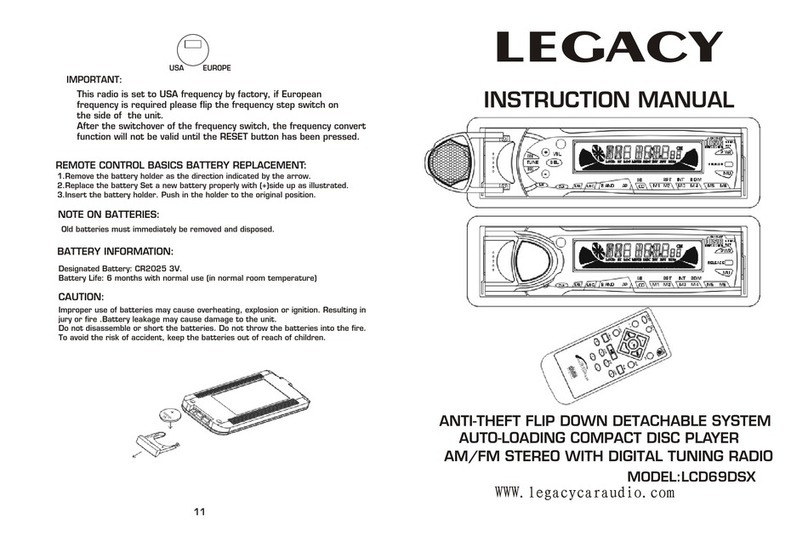 Legacy Legacy LCD69DSX User manual Legacy Legacy LCD69DSX User manual