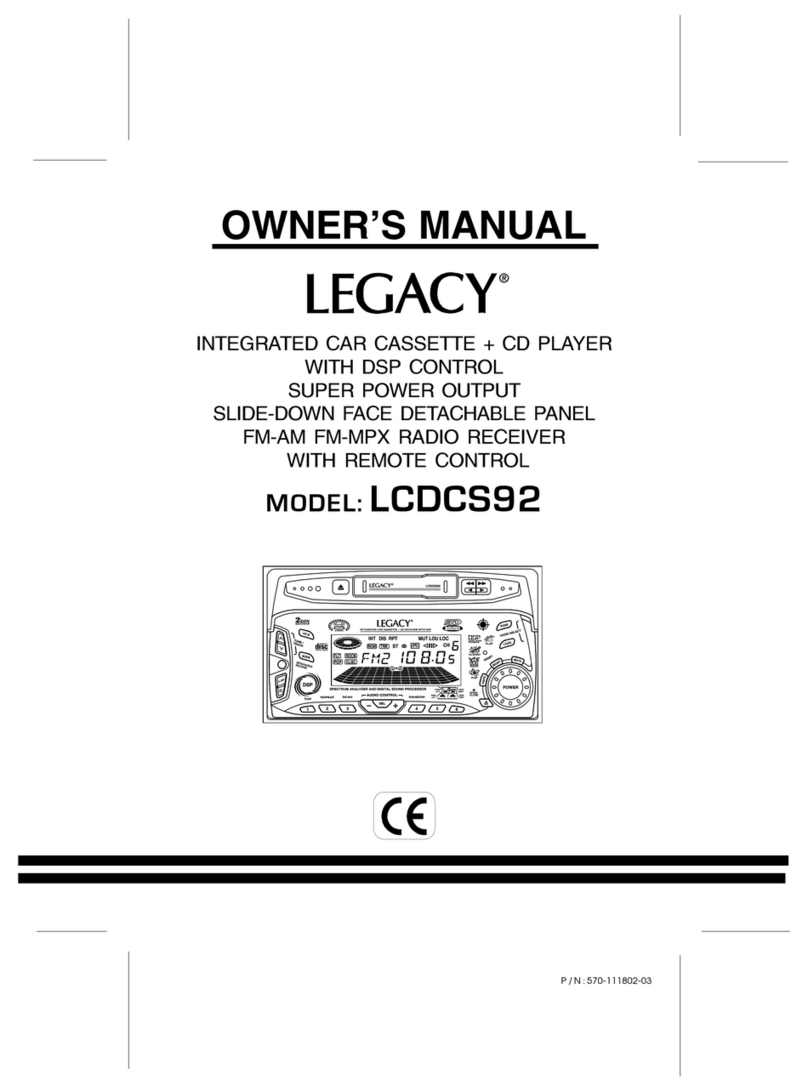 Legacy Legacy LCDCS92 owner's manual