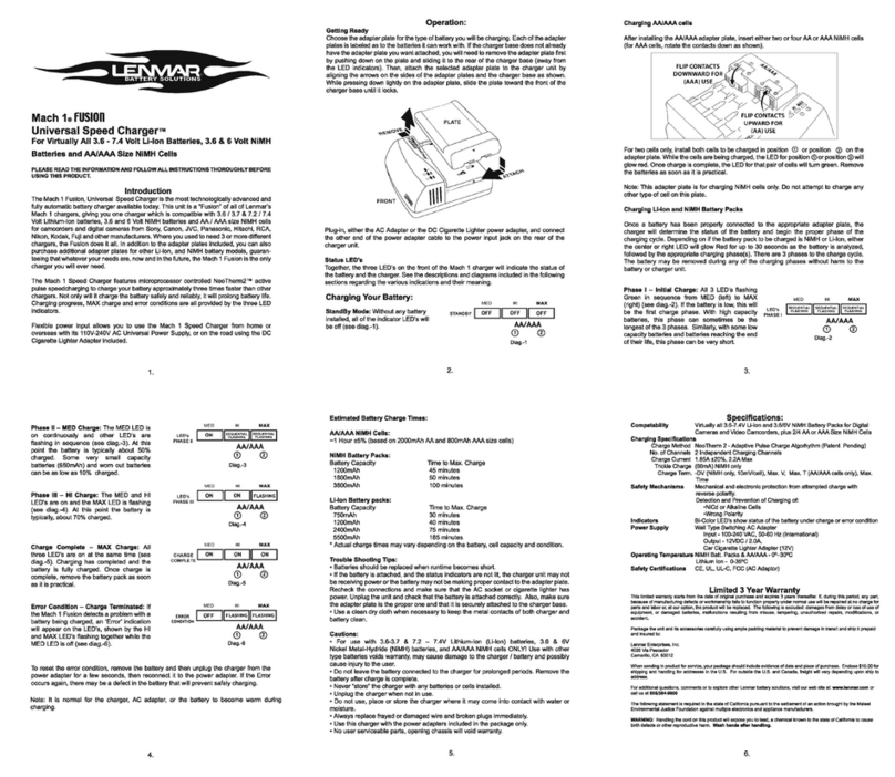 Lenmar MSC1U owner's manual