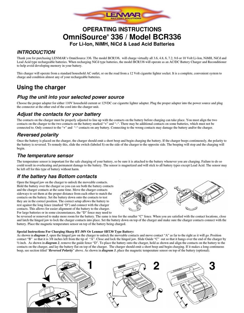 Lenmar OmniSource BCR336 User manual