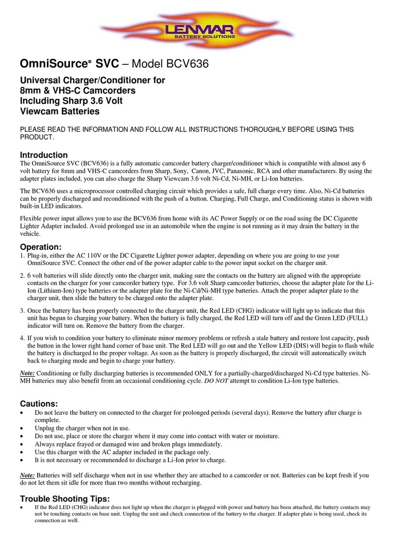 Lenmar BCV636 User manual