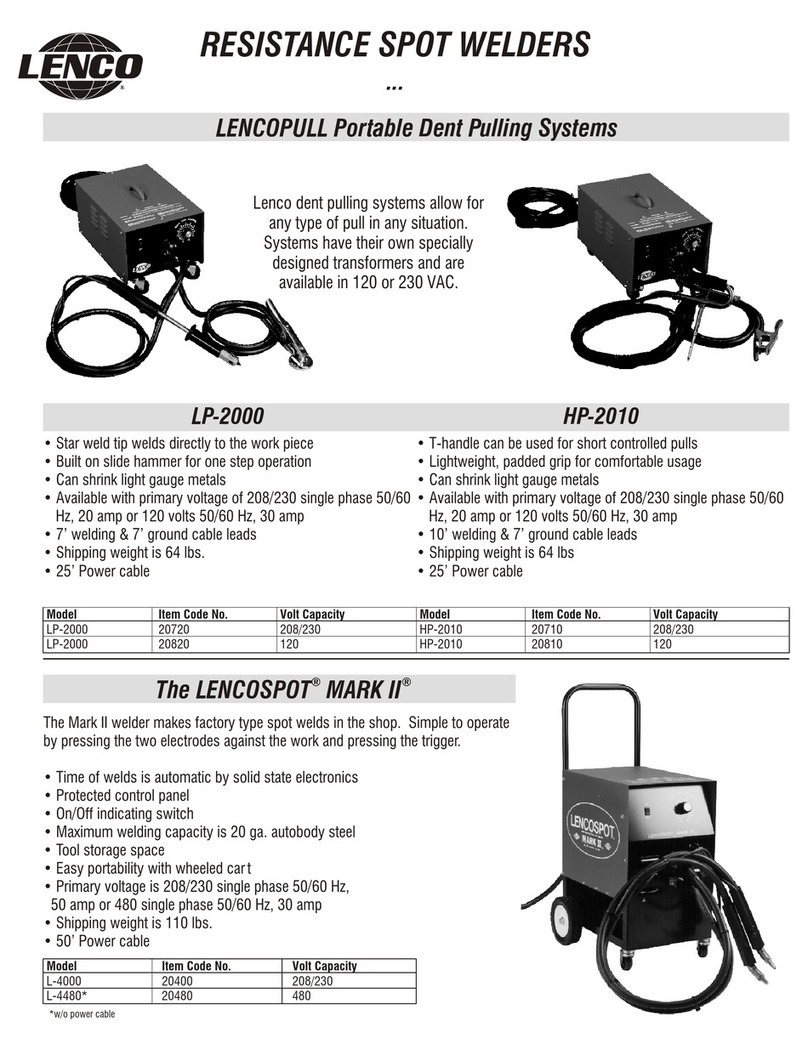 LENCO HP-2010 Specification sheet