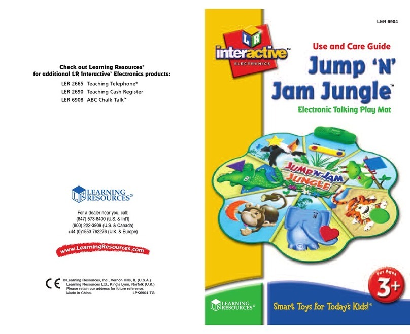 Learning Resources Jump 'N' Jam Jungle LER 6904 User manual Learning Resources Jump 'N' Jam Jungle LER 6904 User manual