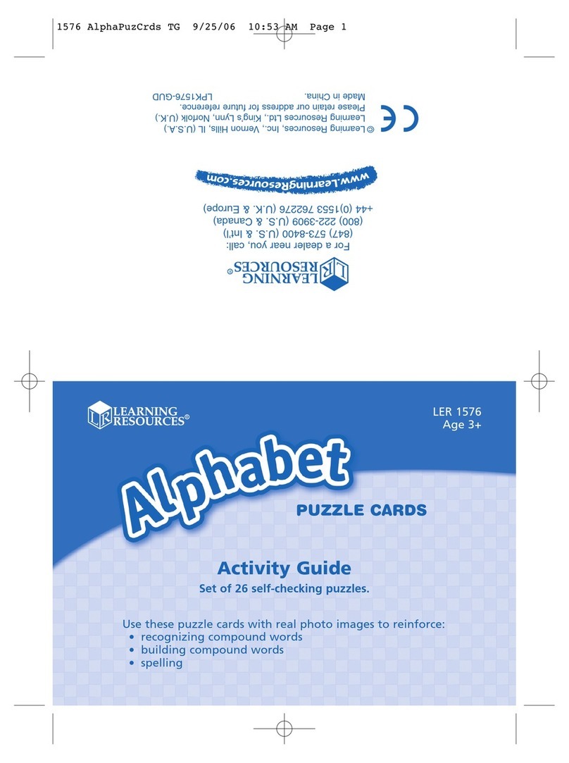 Learning Resources Alphabet LER 1576 User manual Learning Resources Alphabet LER 1576 User manual