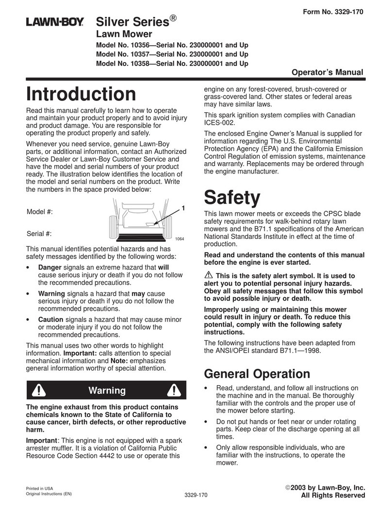 Lawn-Boy 10356, 10357, 10358 User manual