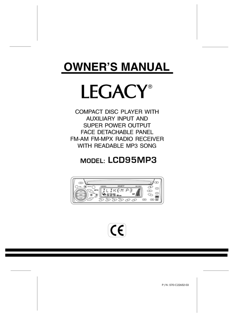 Legacy Legacy LCD95MP3 owner's manual