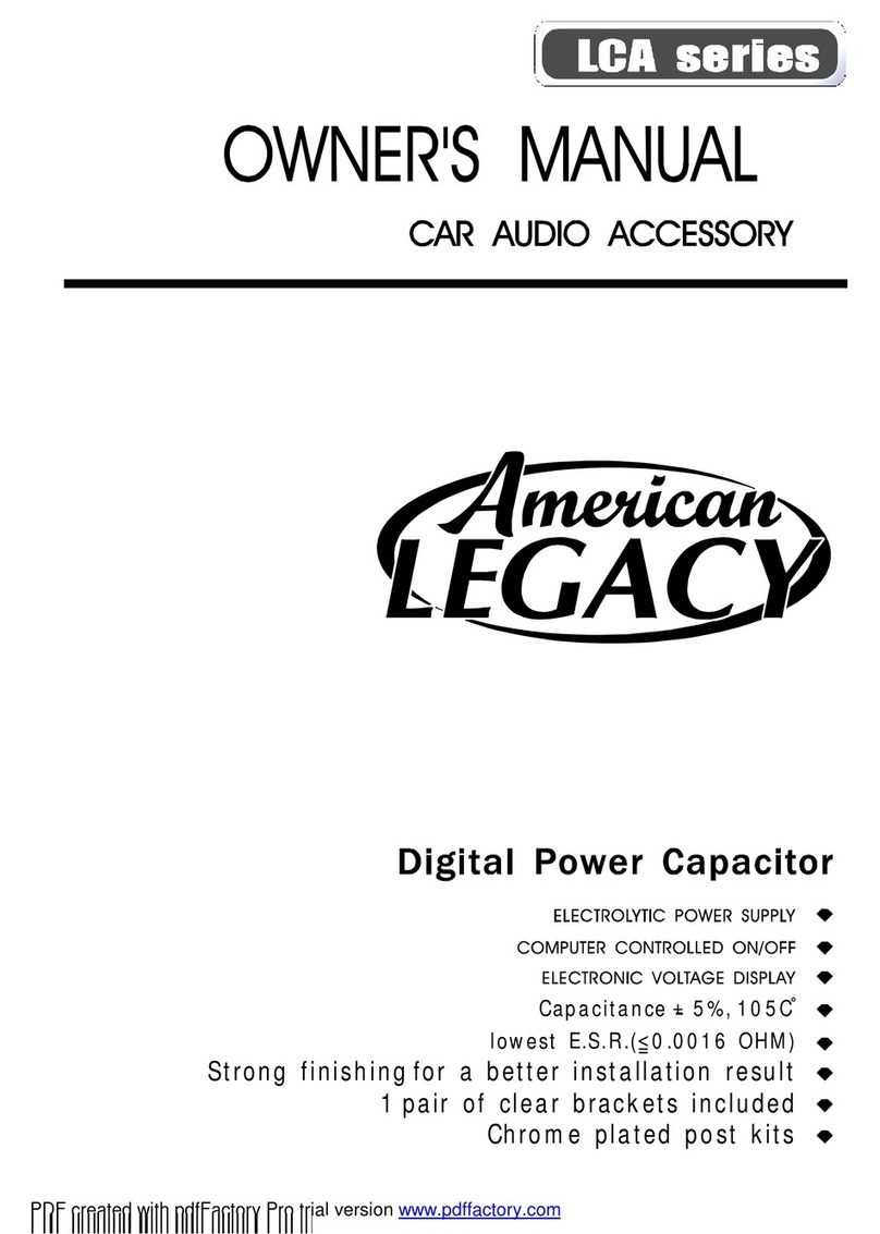 Legacy LCA Series User manual