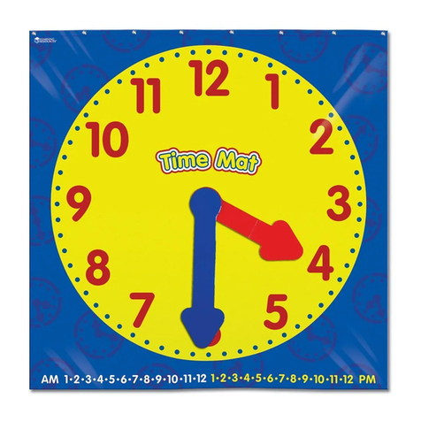 Learning Resources Time Activity Mat LRM2981 User manual Learning Resources Time Activity Mat LRM2981 User manual