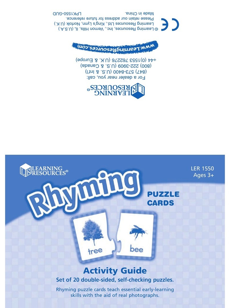 Learning Resources LER 1550 User manual Learning Resources LER 1550 User manual