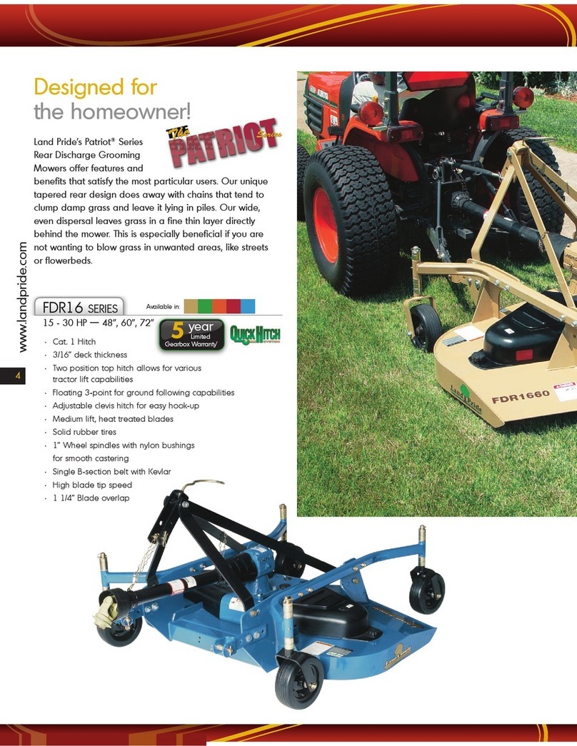 Land Pride Patriot FDR1660 Features
