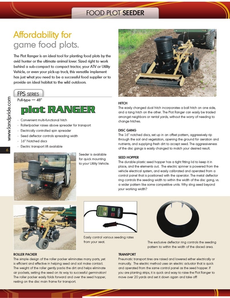 Land Pride Food Plot Seeder FPS Specifications