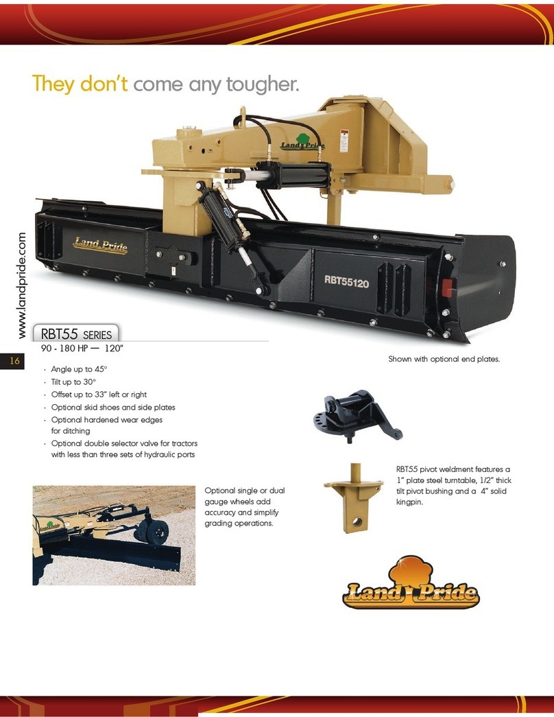 Land Pride RBT55 SERIES owner's manual