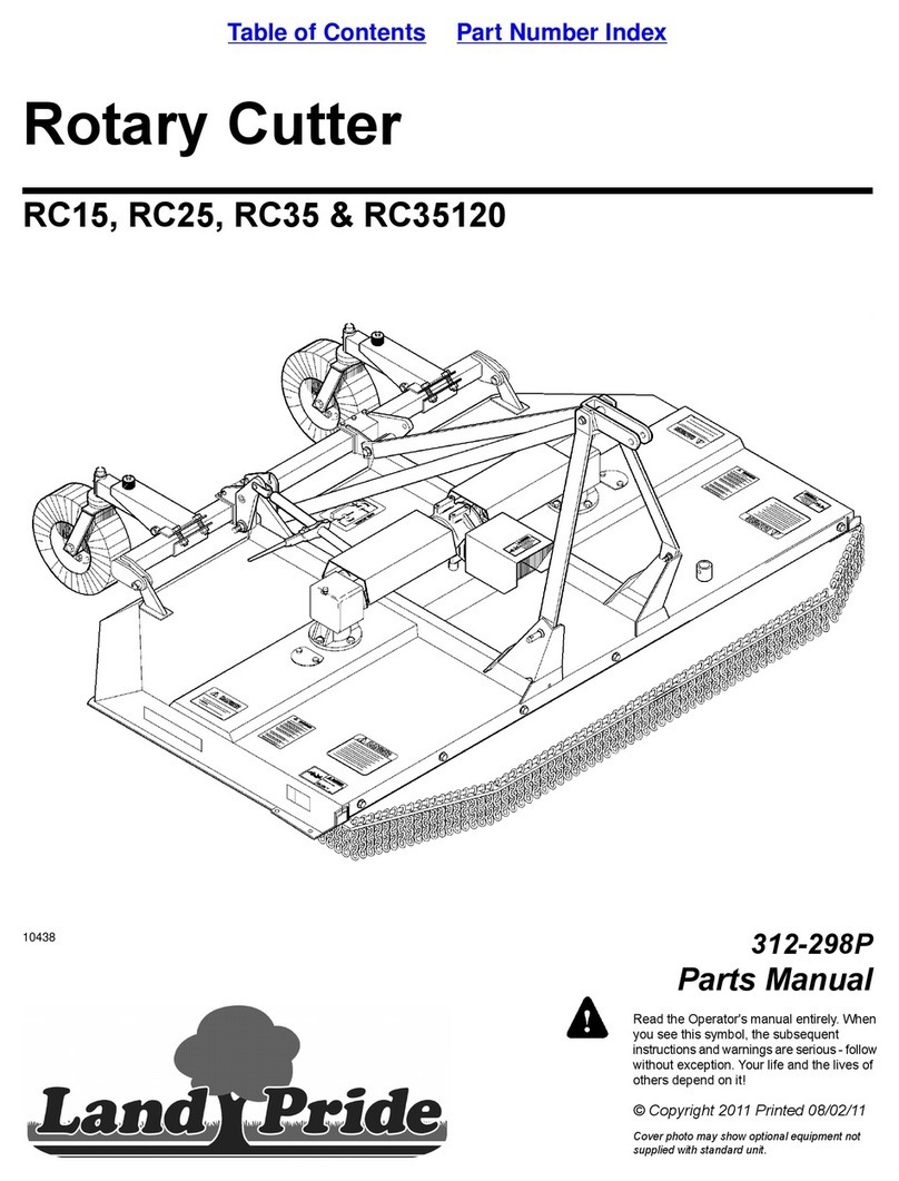 Land Pride Rotary Cutter RC15 User manual