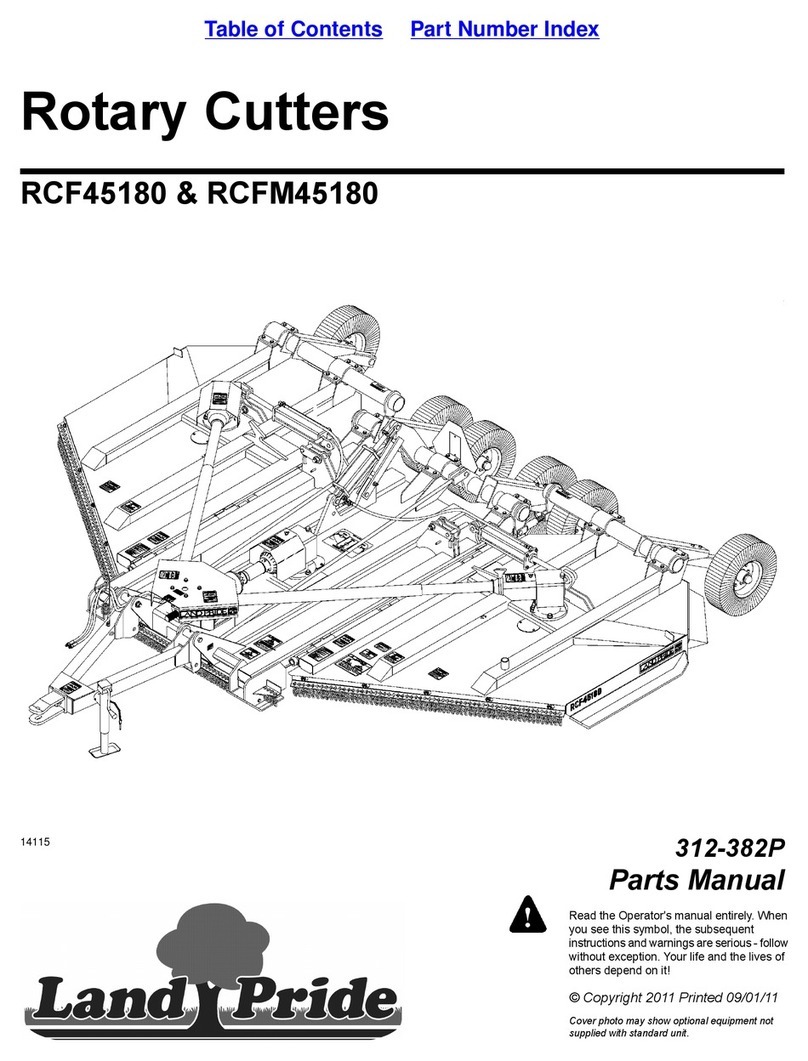 Land Pride Rotary Cutters RCF45180 parts manual