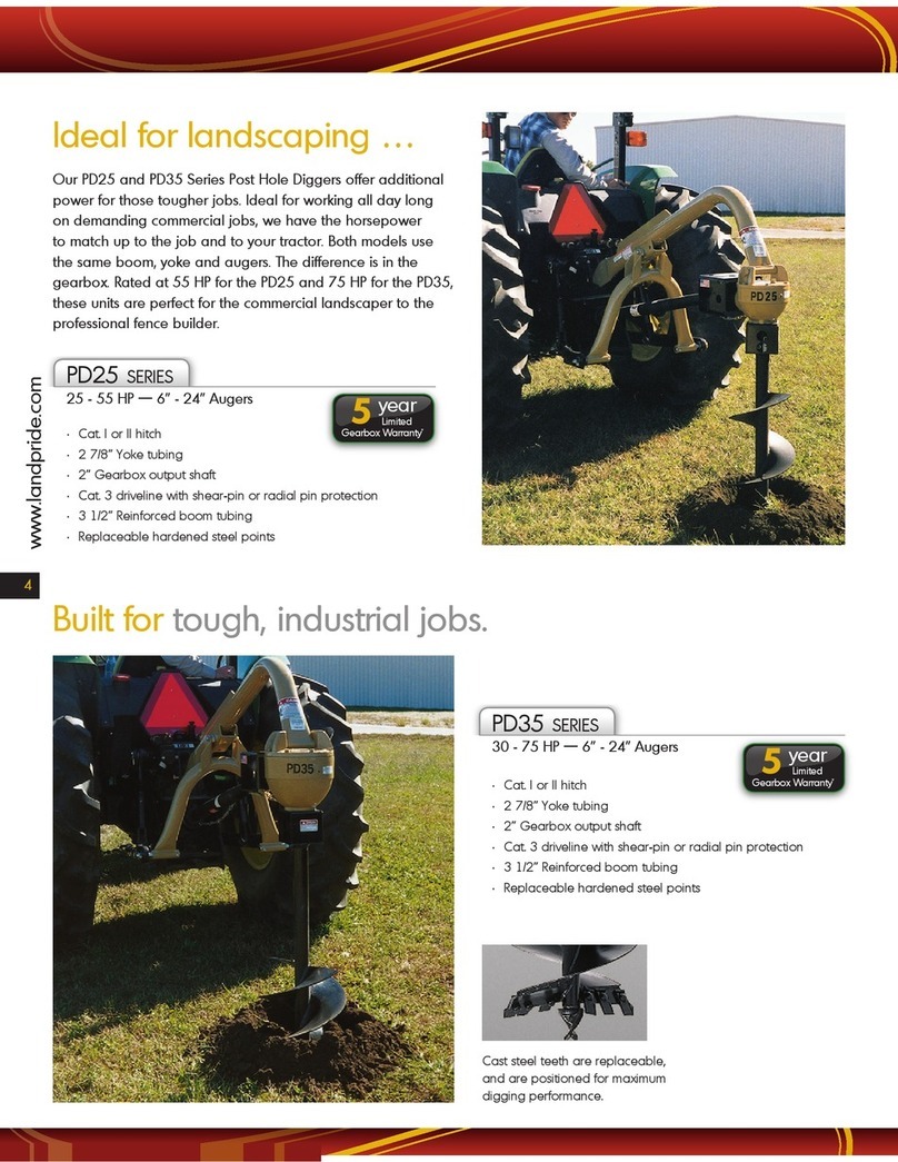 Land Pride PD25 Series datasheet