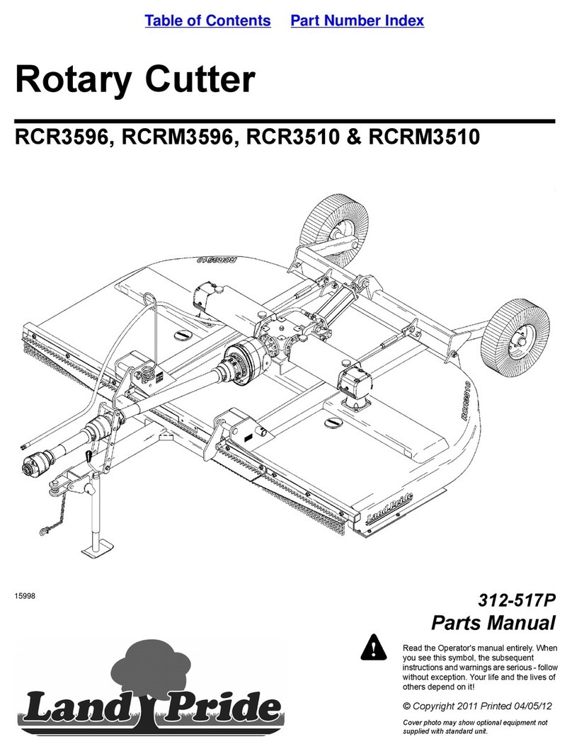 Land Pride RCR3510 parts manual