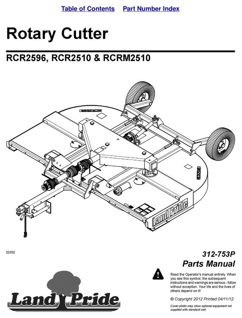 Land Pride RCR2510 Series parts manual
