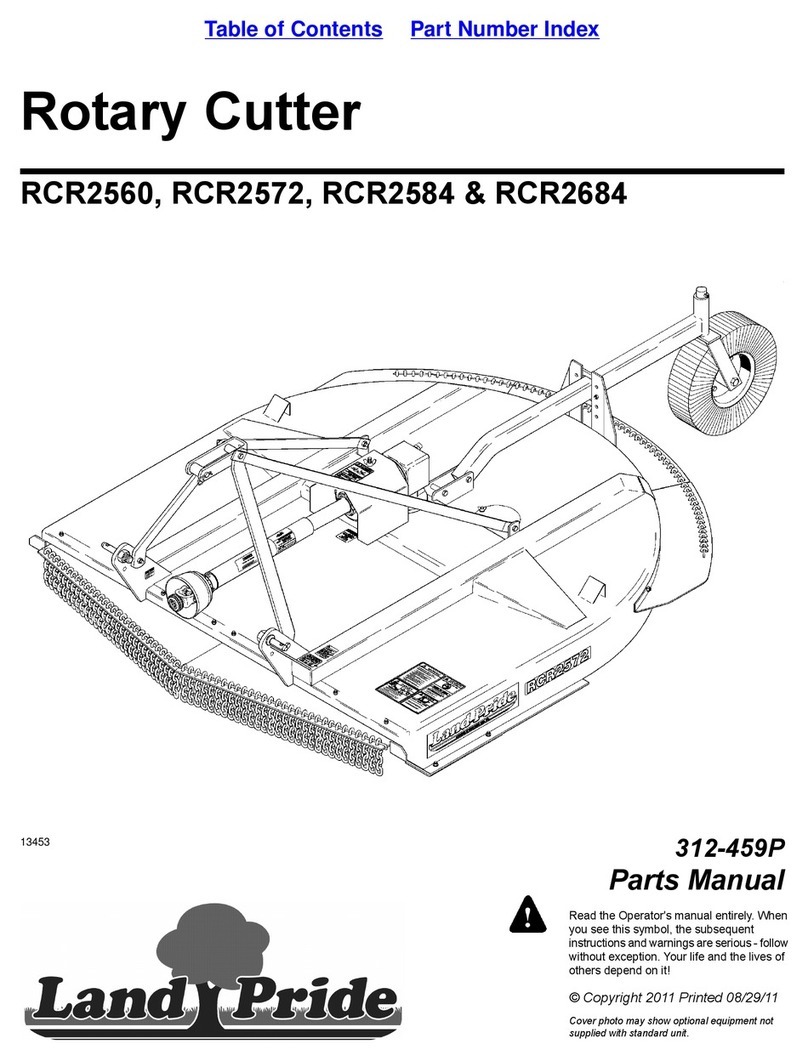 Land Pride RCR2560 parts manual