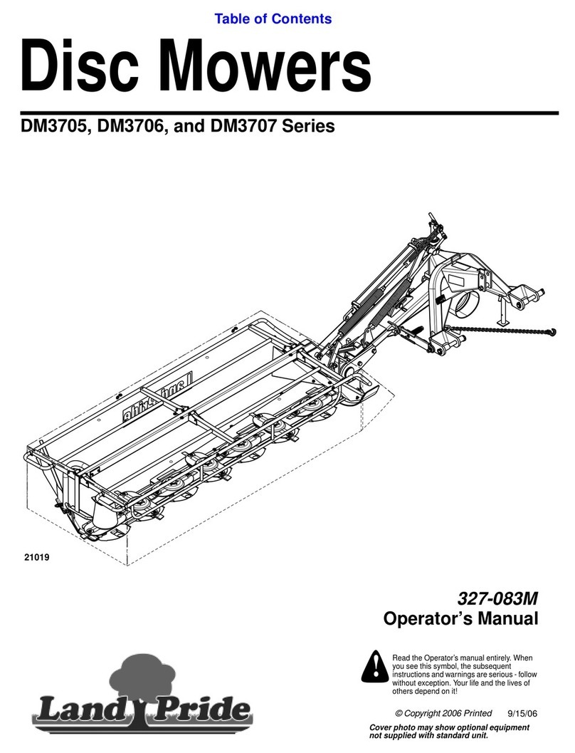 Land Pride DM3705 Series Operator's manual