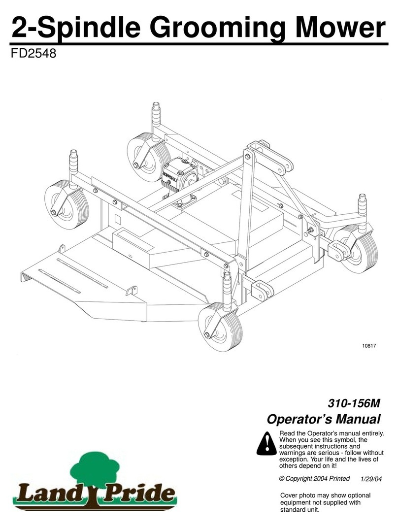 Land Pride FD2548 Operator's manual